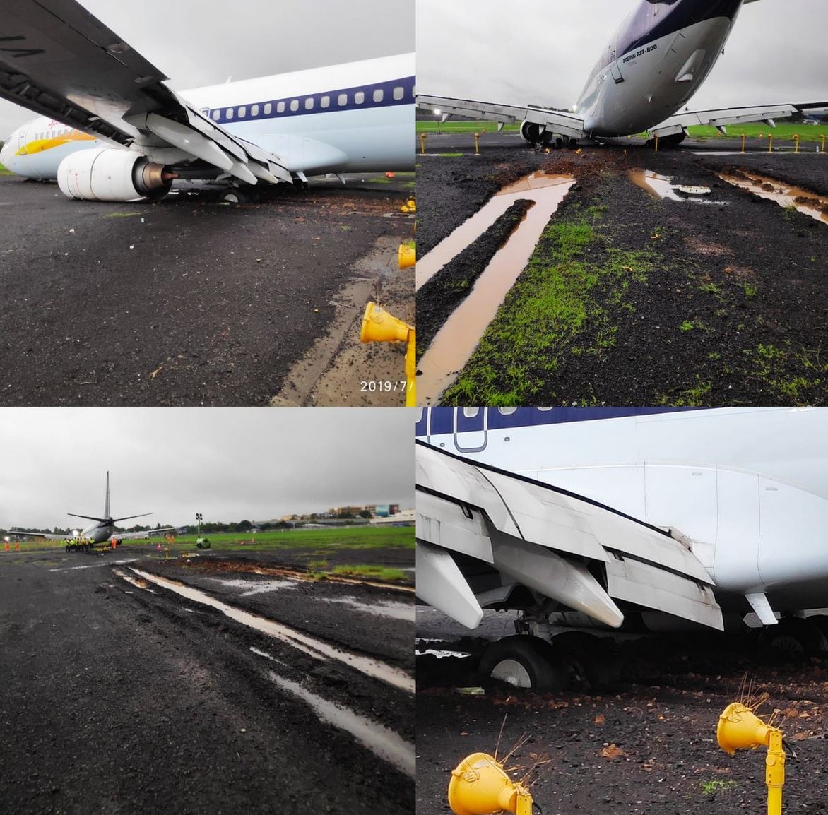 民航早報(bào)：香料航空737雨中在孟買沖出跑道-上海機(jī)場