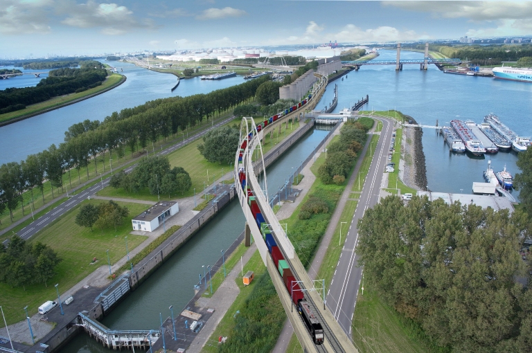 荷蘭人仍在投資。 鹿特丹的開放式Caland橋梁旁路將于2021年開放