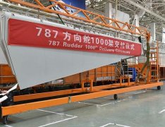 中東空運(yùn)-第1000架“四川造”波音787方向舵交付