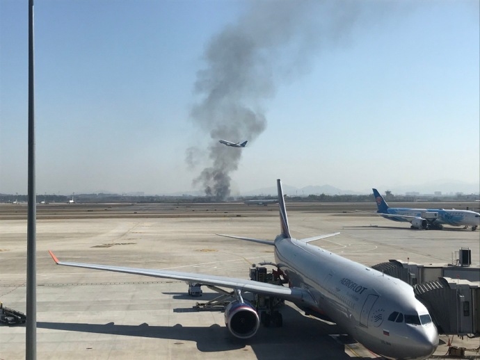 哈薩克斯坦的空運(yùn)-白云機(jī)場(chǎng)東跑道圍界外火情已被控制 對(duì)機(jī)場(chǎng)運(yùn)營無影響
