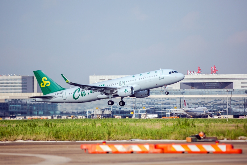 春秋航空1月客座率同比減少7.85%