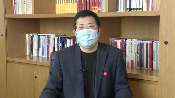 中國(guó)交通報(bào)社黨委書記、董事長(zhǎng)蔡玉賀致辭