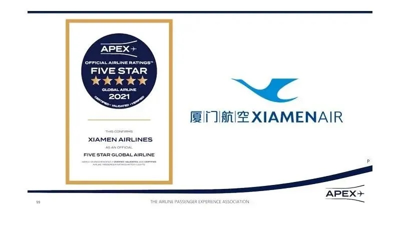 獲APEX最高評級：五星級國際航空公司