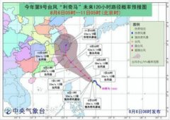 臺(tái)風(fēng)“利奇馬”8日起影響上海，其移動(dòng)路徑仍存變數(shù)-山東空運(yùn)